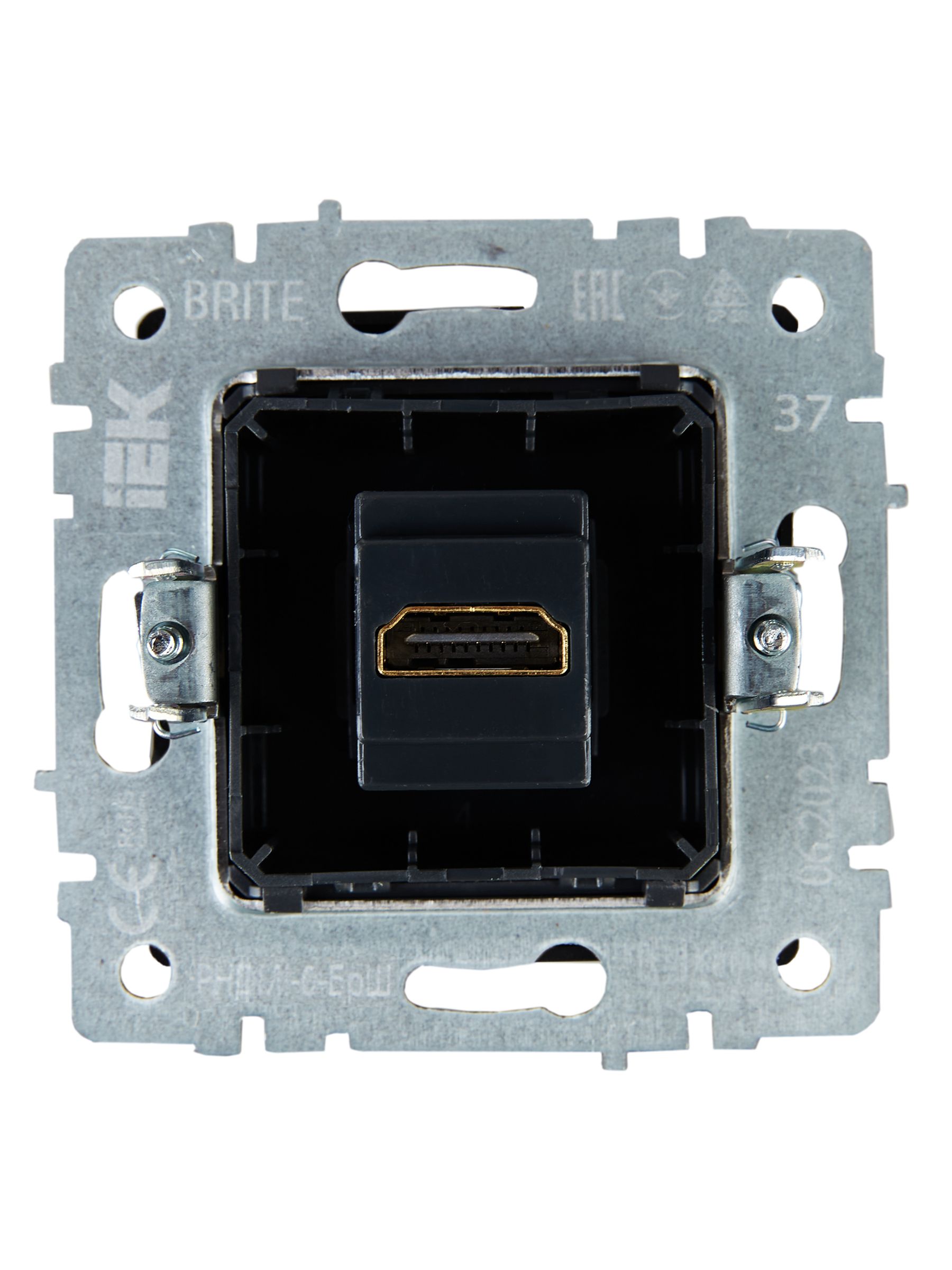             BRITE HDMI розеткасы РHDMI-0-БрШ Шампан ИЭК    