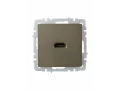             BRITE HDMI розеткасы РHDMI-0-БрШ Шампан ИЭК    