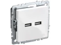             BRITE USB A+A розеткасы 5В 3,1А РЮ10-1-БрБ ақ ИЭК    