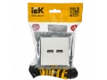             BRITE USB A+A розеткасы 5В 3,1А РЮ10-1-БрБ ақ ИЭК    