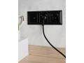             BRITE USB A+C розеткасы 18 Вт РЮ11-1-БрЧ қара ИЭК    