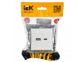             BRITE USB A+C розеткасы 18 Вт РЮ11-1-БрБ ақ ИЭК    
