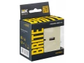             BRITE USB A+C розеткасы 18 Вт РЮ11-1-БрКр сарғыш ИЭК    