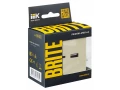             BRITE USB A+C розеткасы 18 Вт РЮ11-1-БрКр сарғыш ИЭК    
