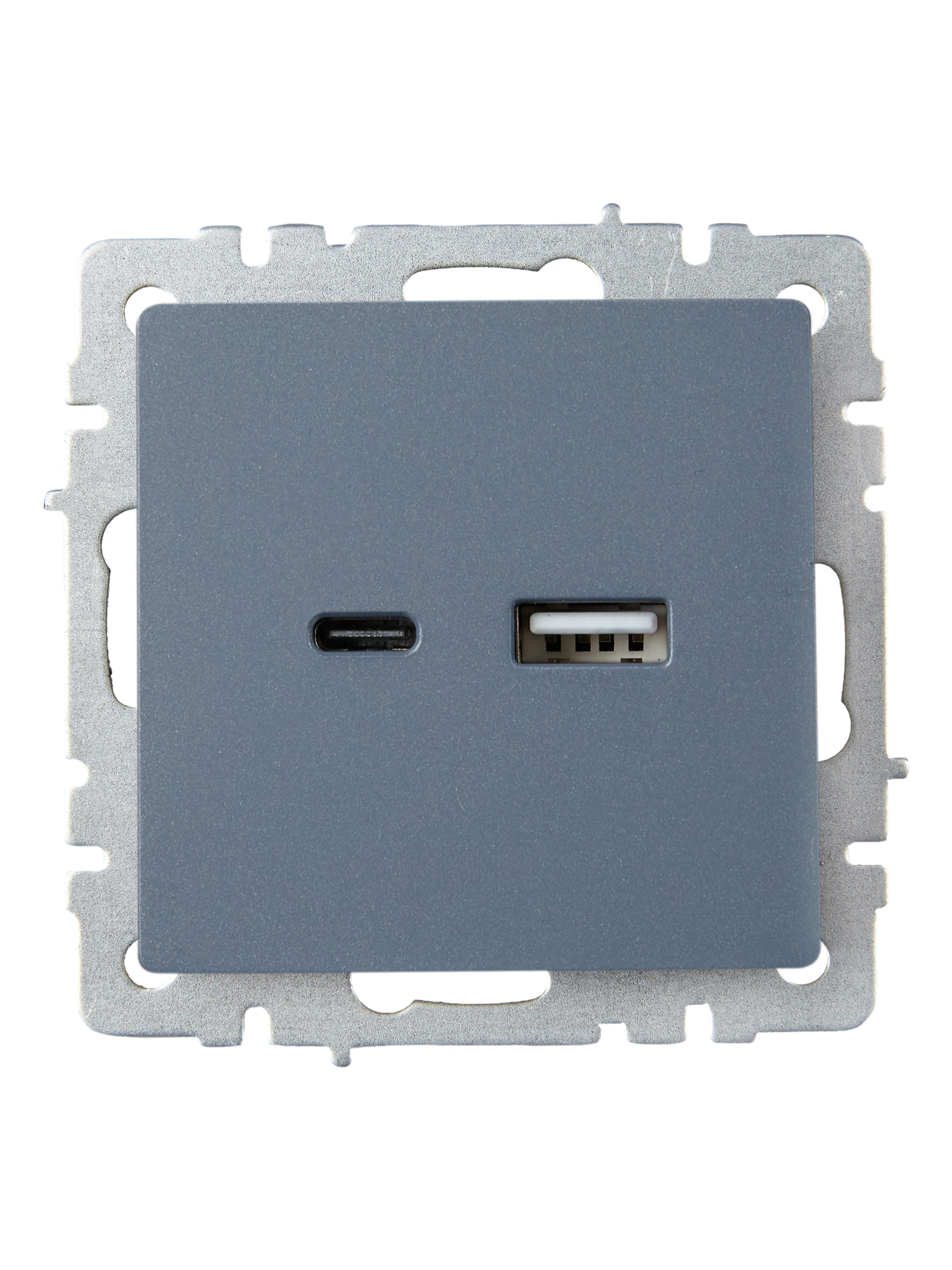             BRITE USB A+C розеткасы 18 Вт РЮ11-1-БрМ маренго ИЭК    