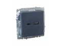             BRITE USB A+C розеткасы 18 Вт РЮ11-1-БрМ маренго ИЭК    