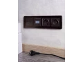             BRITE USB A+C розеткасы 18 Вт РЮ11-1-БрТБ қара қола ИЭК    