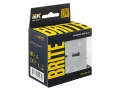             BRITE USB A+C розеткасы 18 Вт РЮ11-1-БрА алюминий ИЭК    