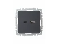             BRITE USB A+C розеткасы 18 Вт РЮ11-1-БрГ графит ИЭК    