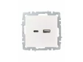             BRITE USB A+C розеткасы 18 Вт РЮ11-1-БрЖ інжу ИЭК    