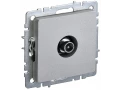             BRITE TV өтпелі розеткасы РТВ10-0-БрА алюминий ИЭК    