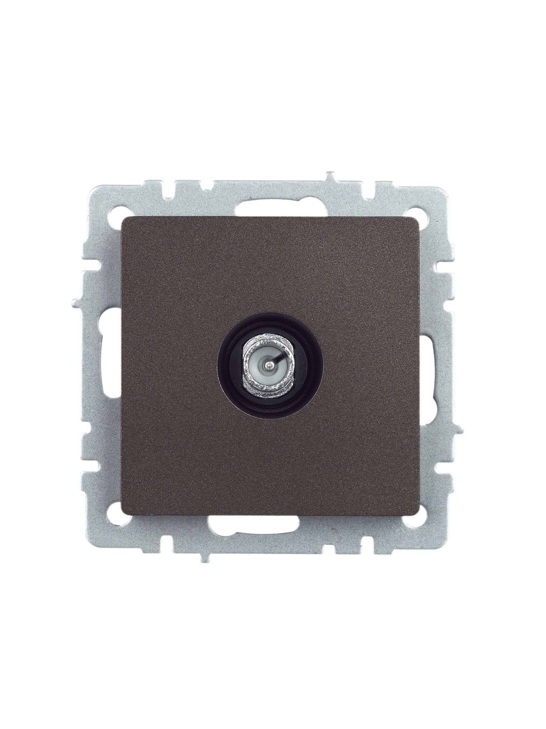             BRITE TV өтпелі розеткасы РТВ10-0-БрТБ қара қола ИЭК    
