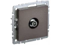             BRITE TV өтпелі розеткасы РТВ10-0-БрТБ қара қола ИЭК    