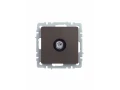             BRITE TV өтпелі розеткасы РТВ10-0-БрТБ қара қола ИЭК    