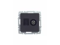             BRITE Қос розетка TV+RJ45 мыс.5E РТВ/РК12-БрГ графит ИЭК    