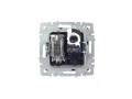             BRITE Қос розетка TV+RJ45 мыс.5E РТВ/РК12-БрГ графит ИЭК    
