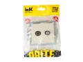             BRITE Қос розетка TV+SAT РТВ/РСп12-БрКр сарғыш ИЭК    