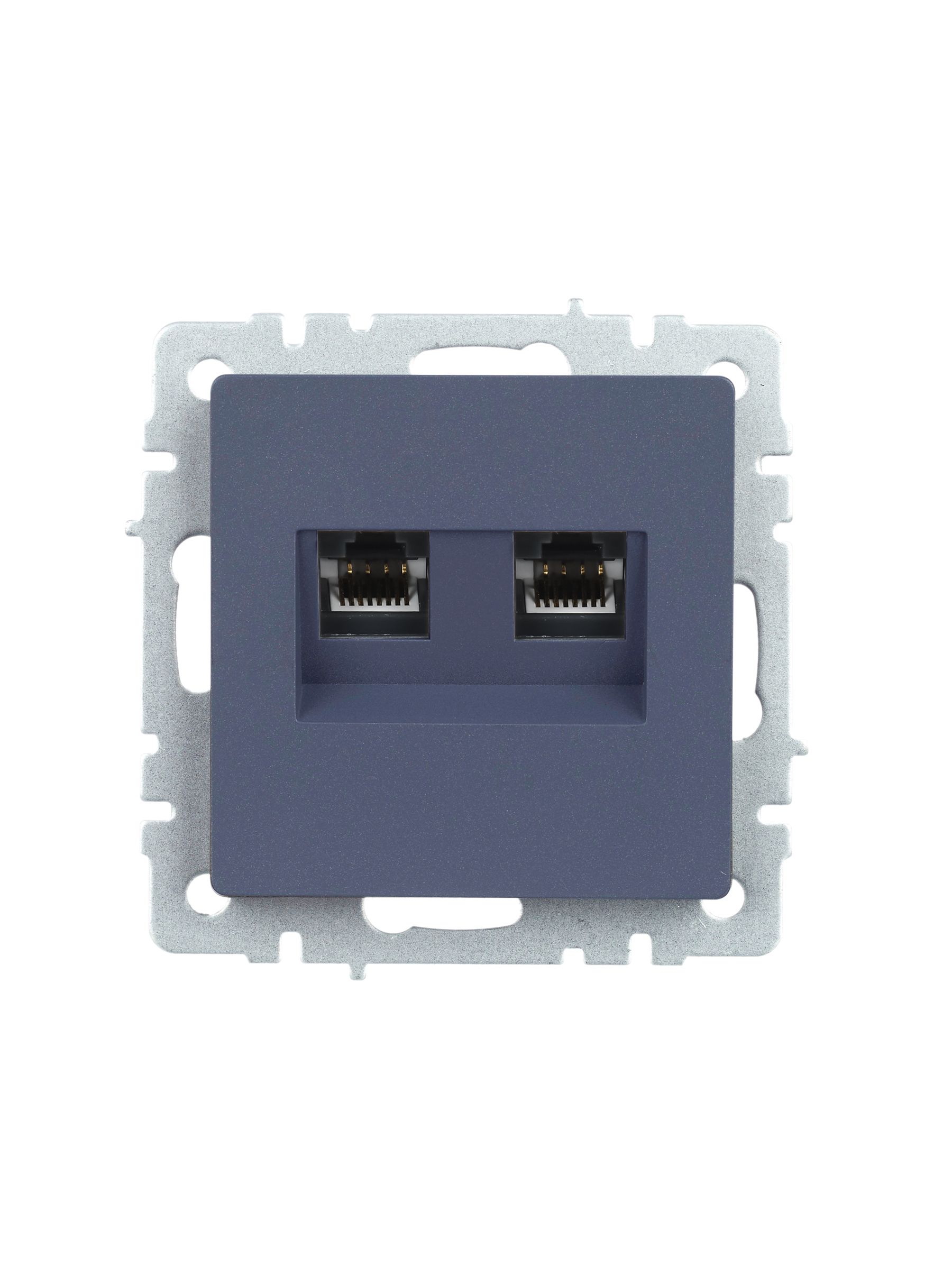            BRITE Қос компьютерлік розетка RJ45 мыс.5E РК10-2-БрМ маренго ИЭК    