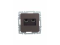             BRITE Қос компьютерлік розетка RJ45 мыс.5E РК10-2-БрТБ қара қола ИЭК    