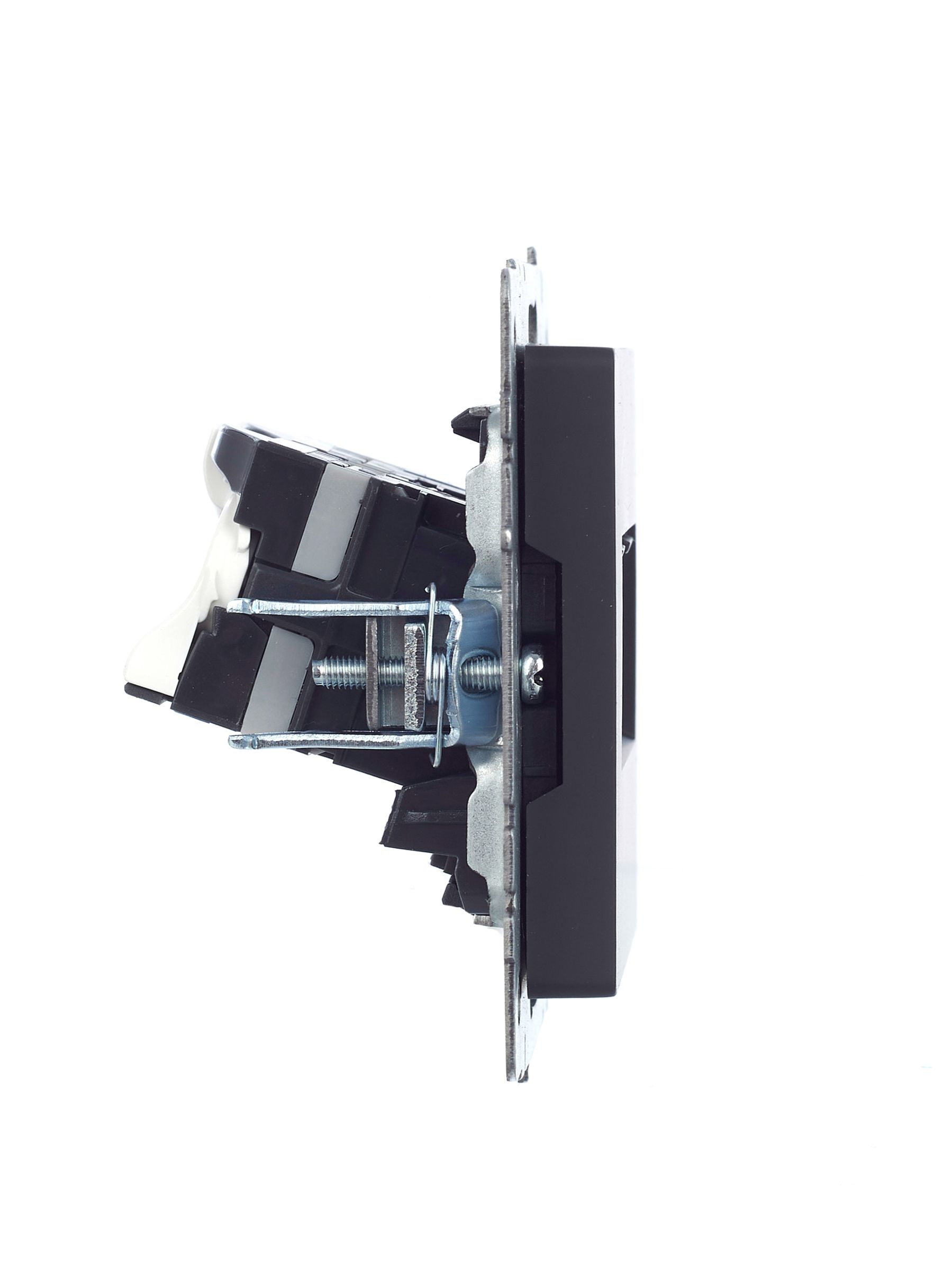             BRITE Қос компьютерлік розетка RJ45 мыс.5E РК10-2-БрГ графит ИЭК    