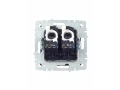             BRITE Қос компьютерлік розетка RJ45 мыс.5E РК10-2-БрГ графит ИЭК    