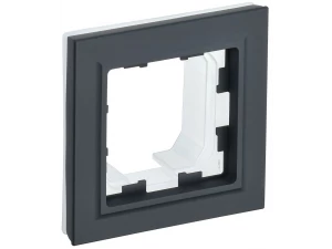BRITE Рамка 1-местная IP44 РУ-1-БрГ-44 графит ИЭК