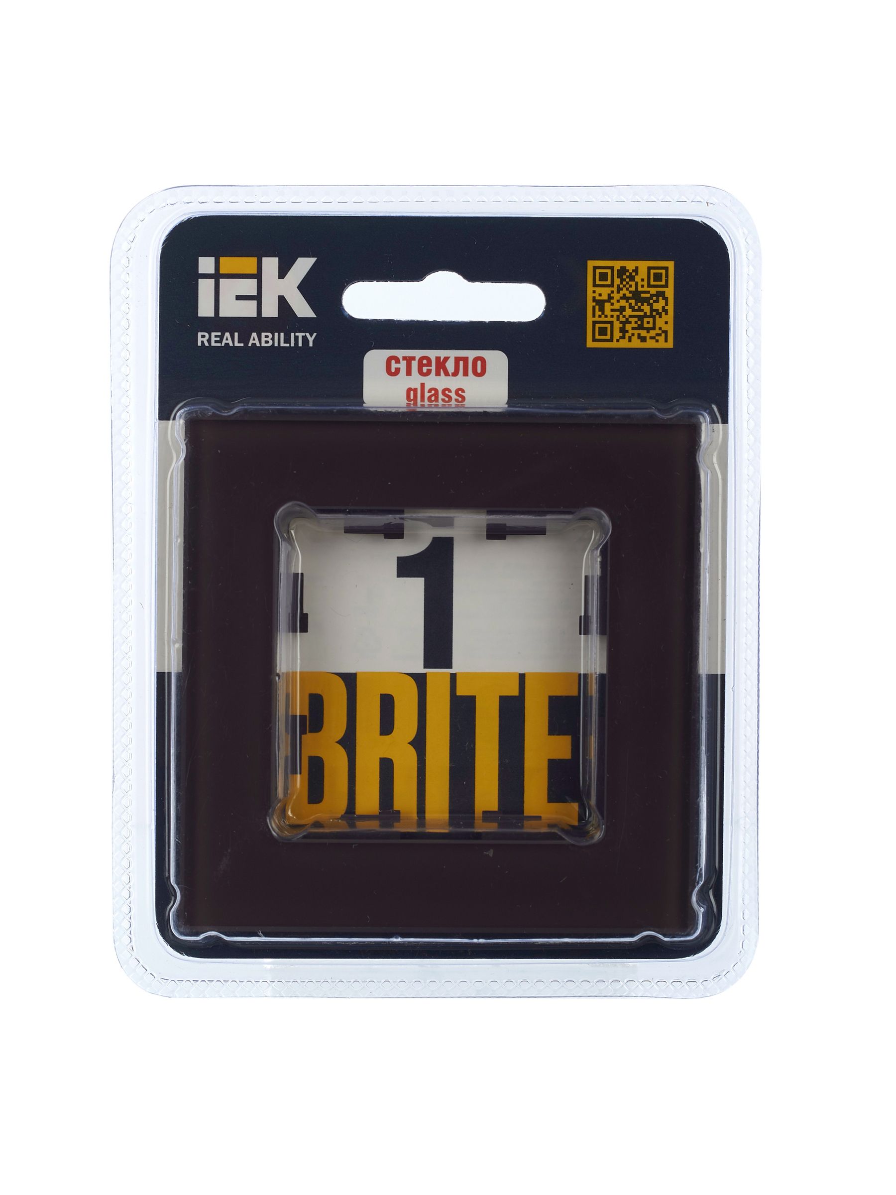             BRITE Жақтау 1 -орынды РУ-1-2- БрТБ шыны қара қола ИЭК    