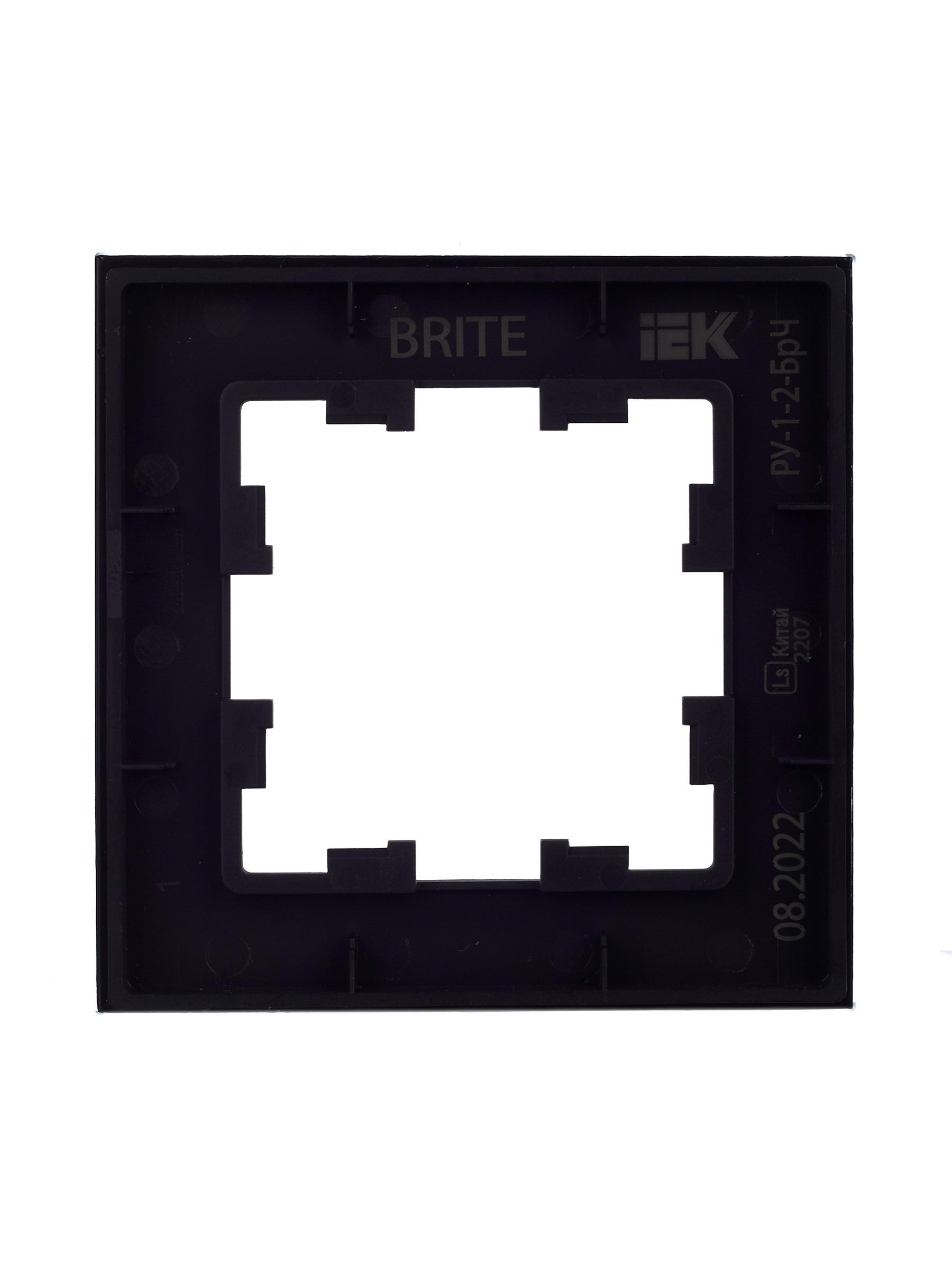             BRITE Жақтау 1 -орынды РУ-1-2- БрЧ шыны қара ИЭК    