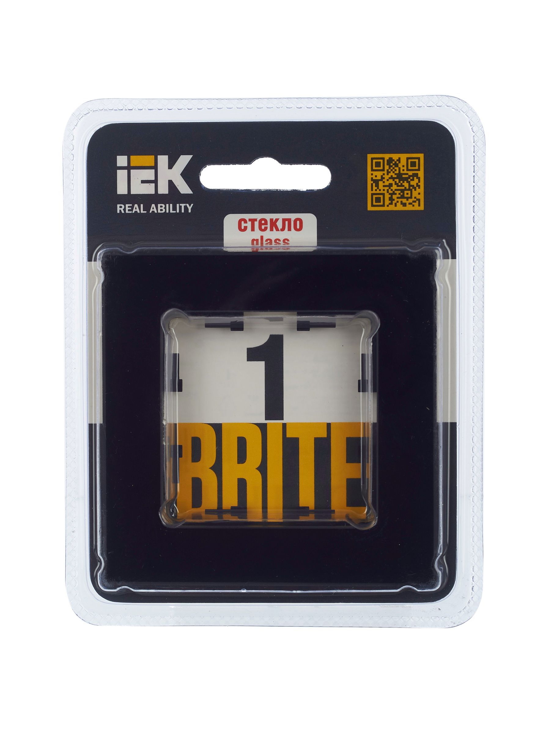             BRITE Жақтау 1 -орынды РУ-1-2- БрЧ шыны қара ИЭК    