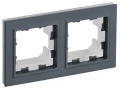             BRITE Жақтау 2-орынды IP44 РУ-2-БрГ-44 графит ИЭК    