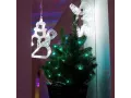 Ілгіші бар сорғыштағы жарық диодты Санта Клаус фигурасы, Ақ түсті
