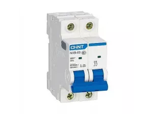 Автоматический выключатель NXB-63 2P 16A 6кА х-ка C (R) (CHINT) 814092