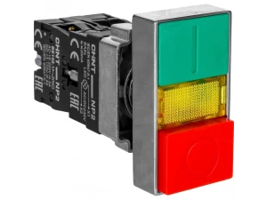 Двойная кнопка NP2-EW8465 1HO+1H3 AC/DC 220/230В (LED) IP40 (CHINT) 574745