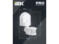             Қозғалыс датчигі ДД 008 ақ, макс. жүктеме 1100 Вт, көру бұрышы 180 градус, диапазон 12 м, IP44, ИЭК    