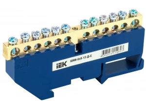 Шина N 'ноль' на DIN-изол ШНИ-6х9-12-Д-С ИЭК