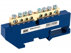 Шина N 'ноль' на DIN-изол ШНИ-6х9-8-Д-С ИЭК