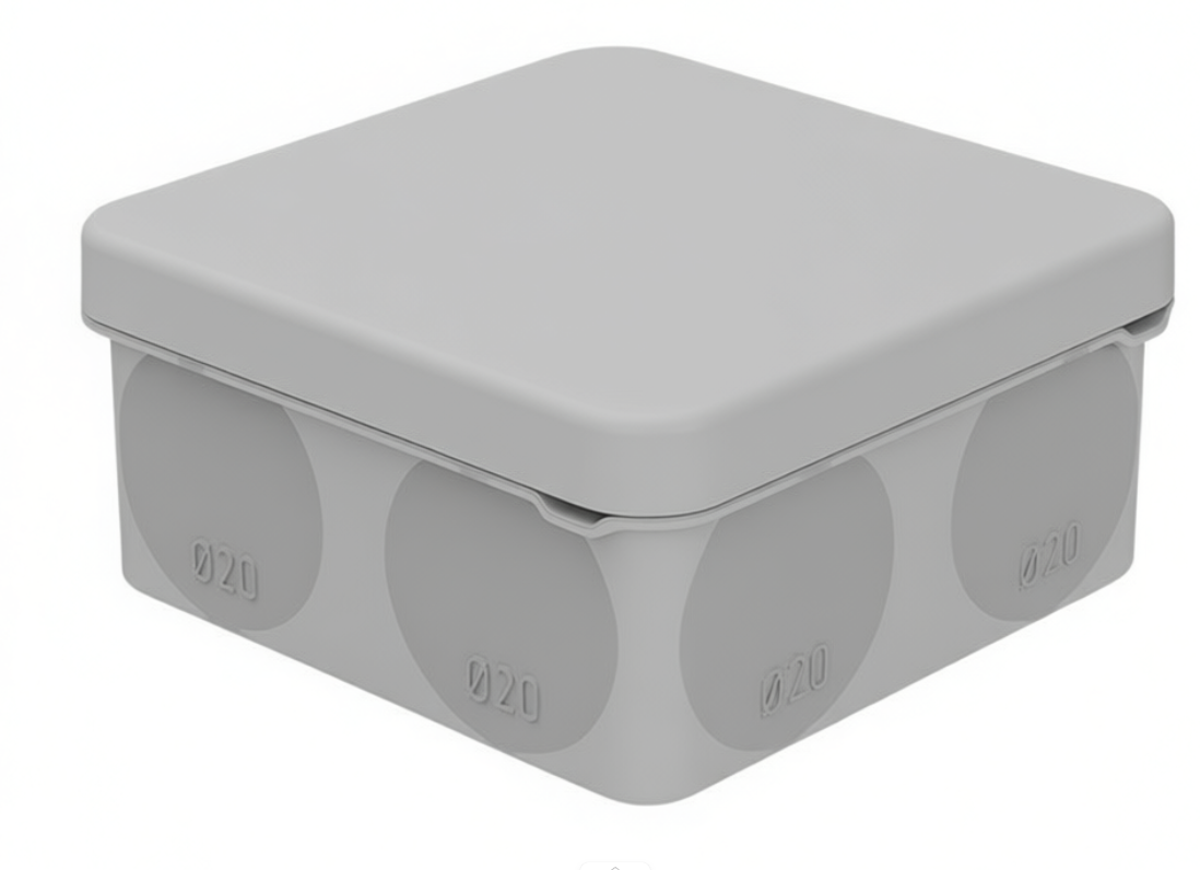             Тікелей орнатуға арналған дәнекерленген қорап ОУ, HF, 80х80х40мм, IP67 (мембраналық енгізу амалы) REXANT 28-3078    