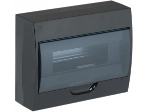 Корпус модульный пластиковый навесной черный IP41 ЩРН-П-12 ИЭК