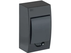 Корпус модульный пластиковый навесной черный IP41 ЩРН-П-4 ИЭК