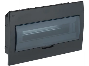 Корпус пластиковый ЩРВ-П-18 модулей встраиваемый черный IP41 ИЭК