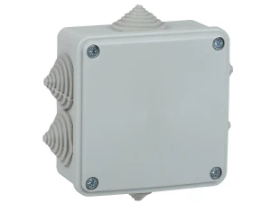 Коробка распаячная КМ для открытой проводки 100х100х45 мм IP44 6 вводов (7035) ИЭК