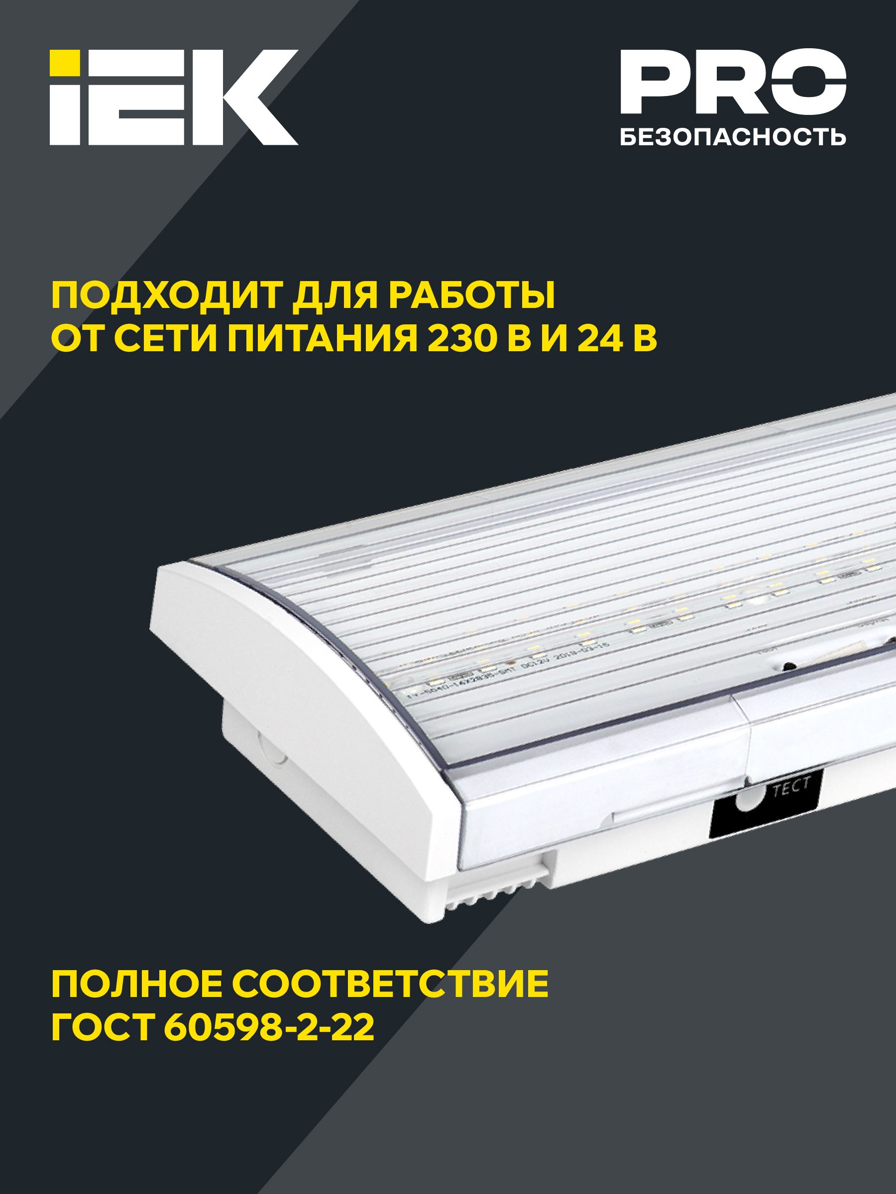             Авариялық шам ДПА 5040-3, NI-CD, тұрақты жұмыс істейтін 3 с, IP54 ИЭК    