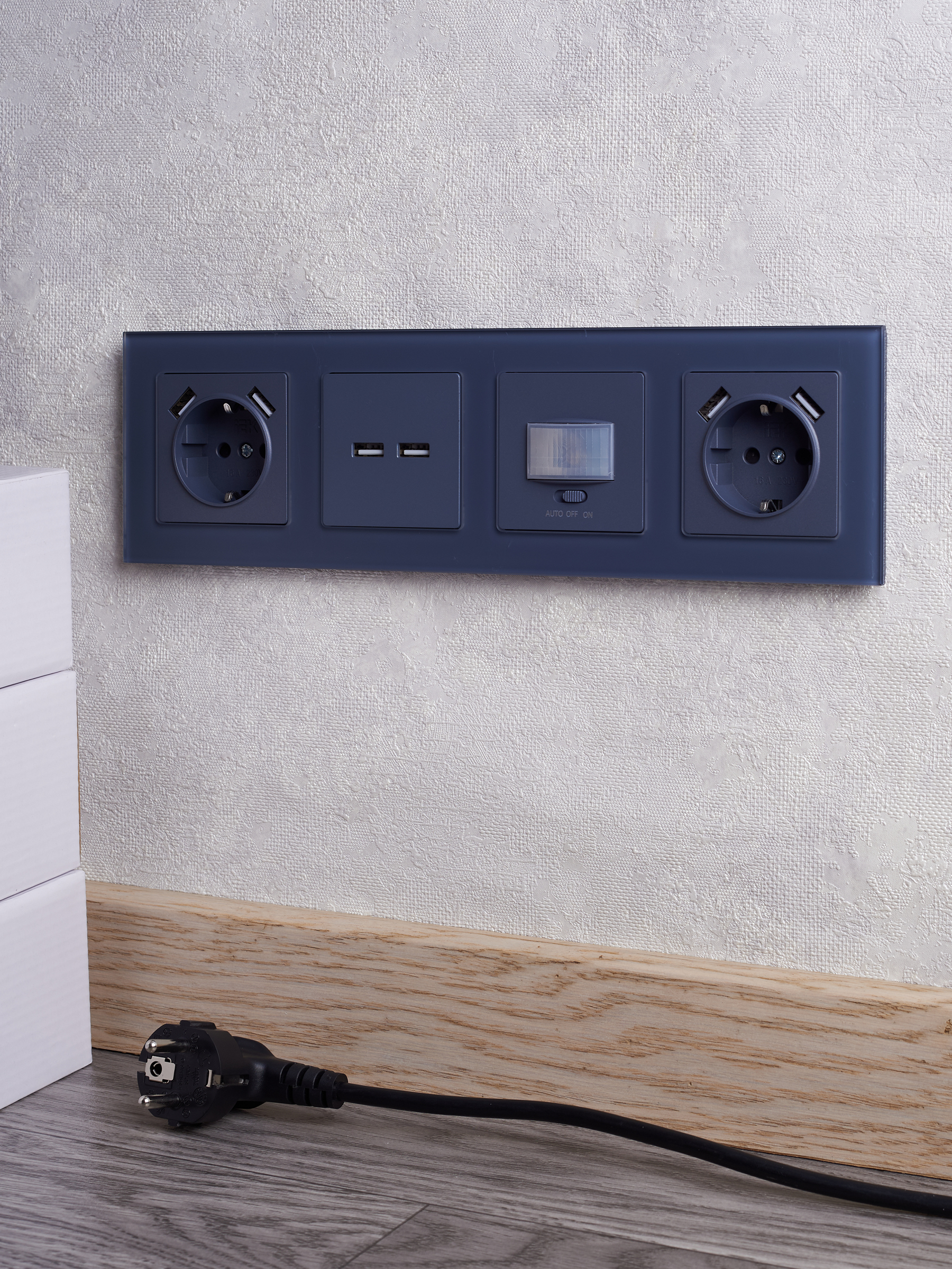             BRITE USB розеткасы, A+A 5В 3,1 A РЮ10-1-БрМ маренго ИЭК    