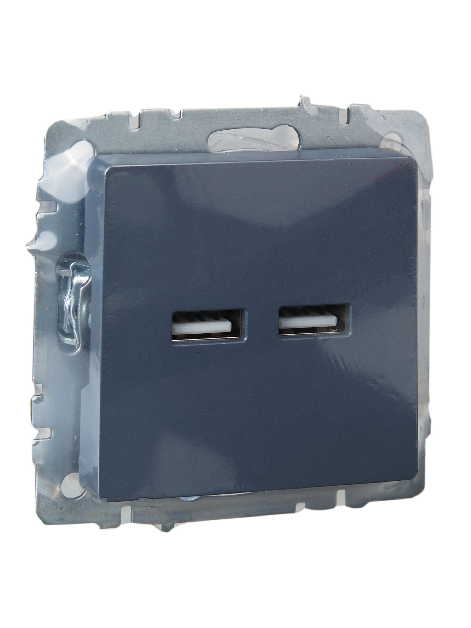             BRITE USB розеткасы, A+A 5В 3,1 A РЮ10-1-БрМ маренго ИЭК    