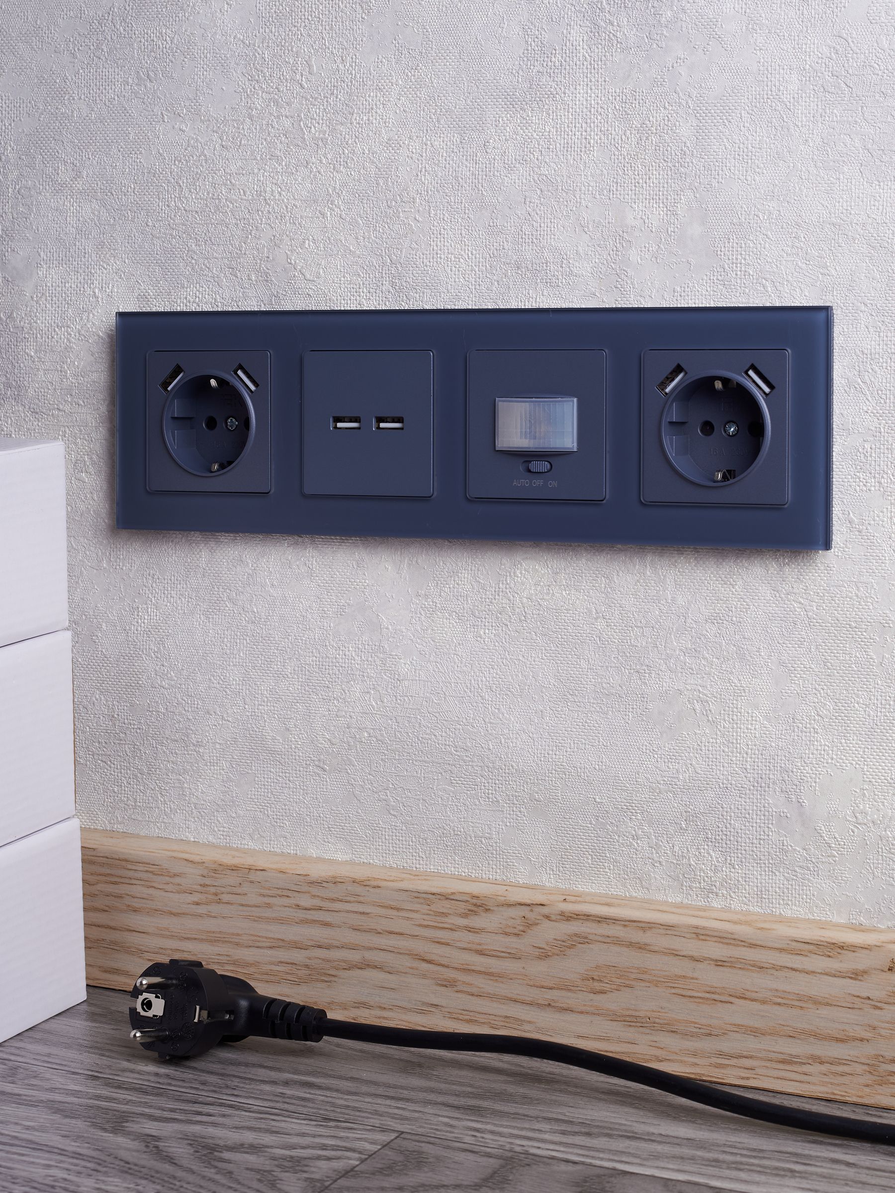             BRITE USB розеткасы, A+A 5В 3,1 A РЮ10-1-БрМ маренго ИЭК    
