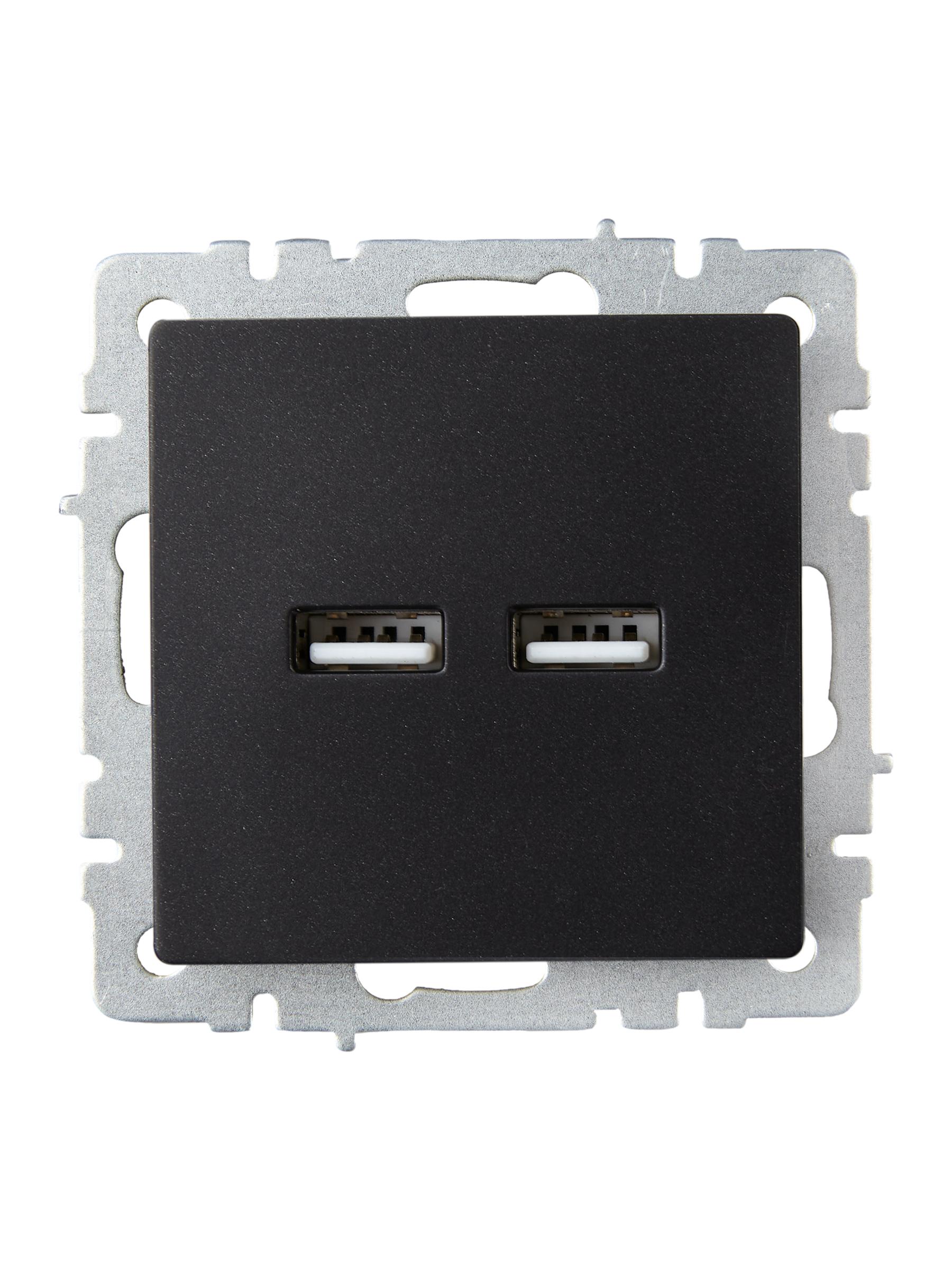             BRITE USB розеткасы, А+A 5В 3,1 А РЮ10-1-БрЧ қара ИЭК    