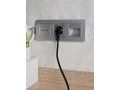             BRITE розеткасы, USB A+A 5В 3,1 А РЮ10-1-БрА алюминий ИЭК    