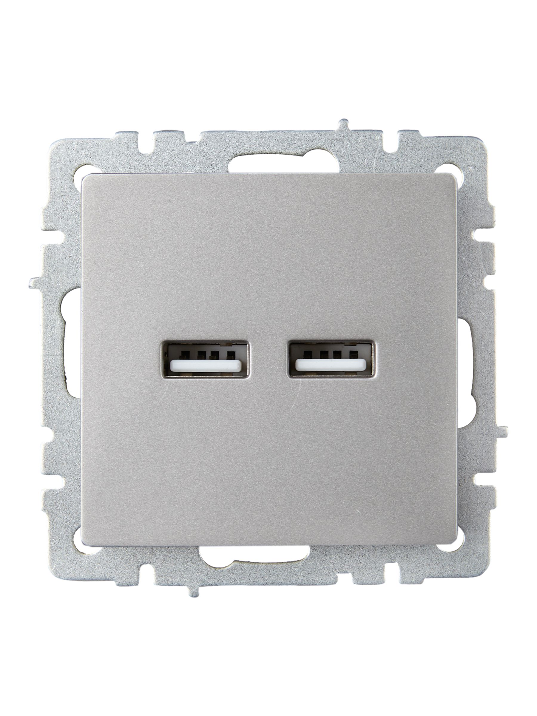             BRITE USB розеткасы, A+A 5В 3,1 А РЮ10-1-БрС болат ИЭК    