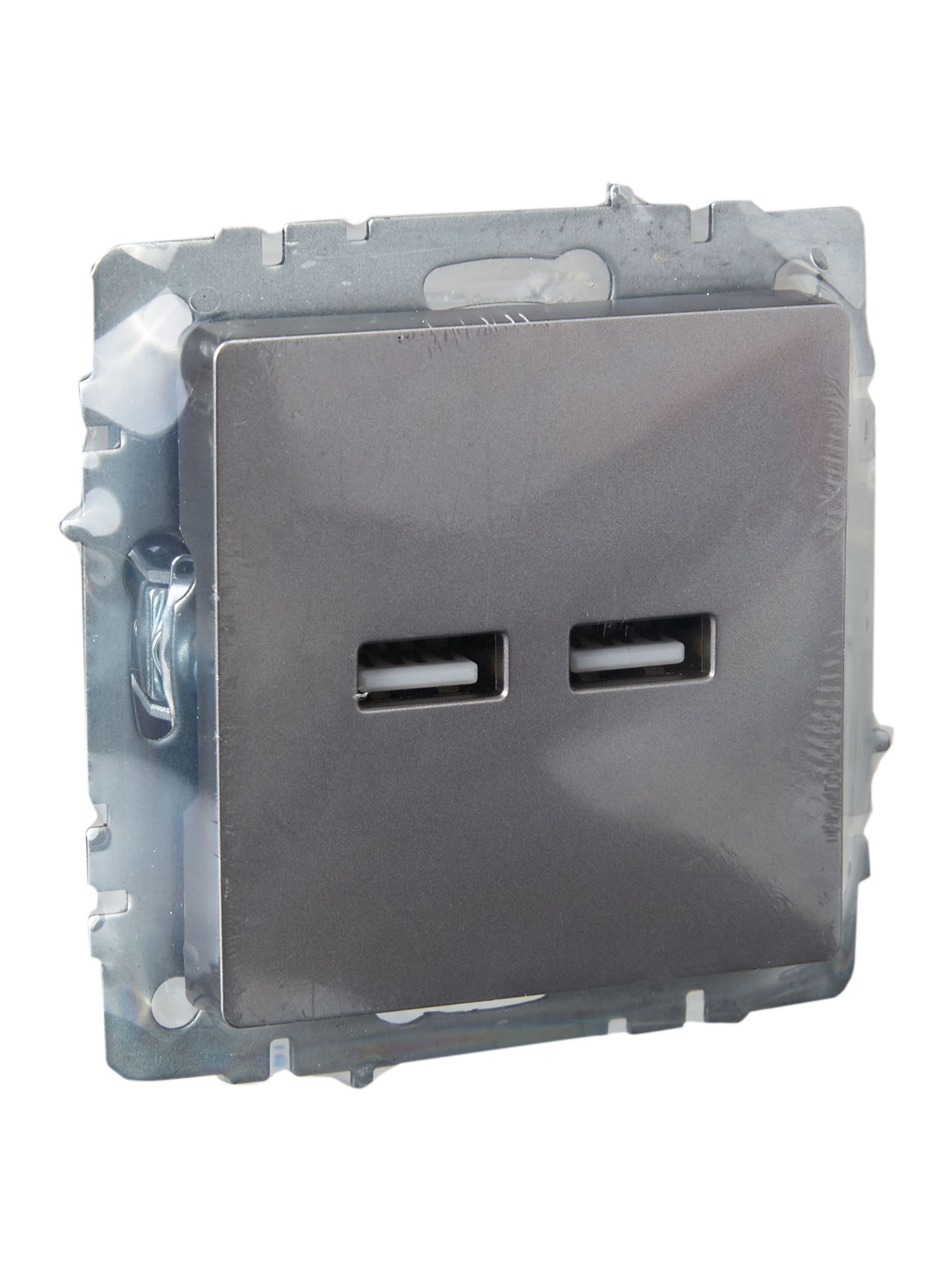             BRITE USB розеткасы, A+A 5В 3,1 А РЮ10-1-БрС болат ИЭК    