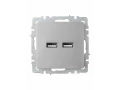             BRITE USB розеткасы, A+A 5В 3,1 А РЮ10-1-БрС болат ИЭК    